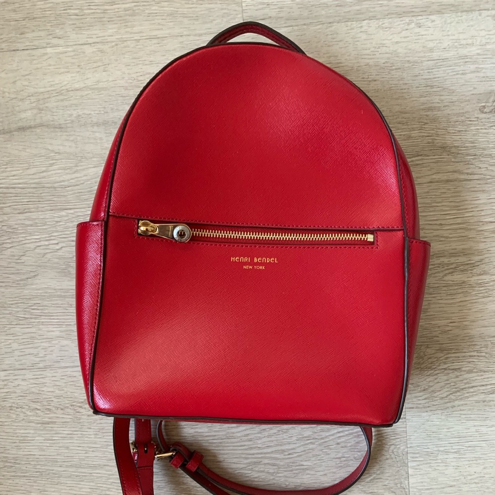 Henri Bendel 57th red backpack